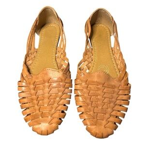 Chic Tan Leather Flats